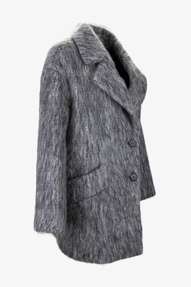  Valmenti Kadın Tekstil Gri Kaban Mont