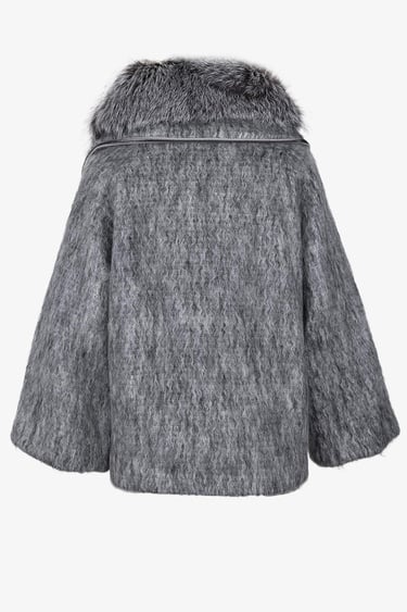  Valmenti Kadın Tekstil Gri Kaban Mont