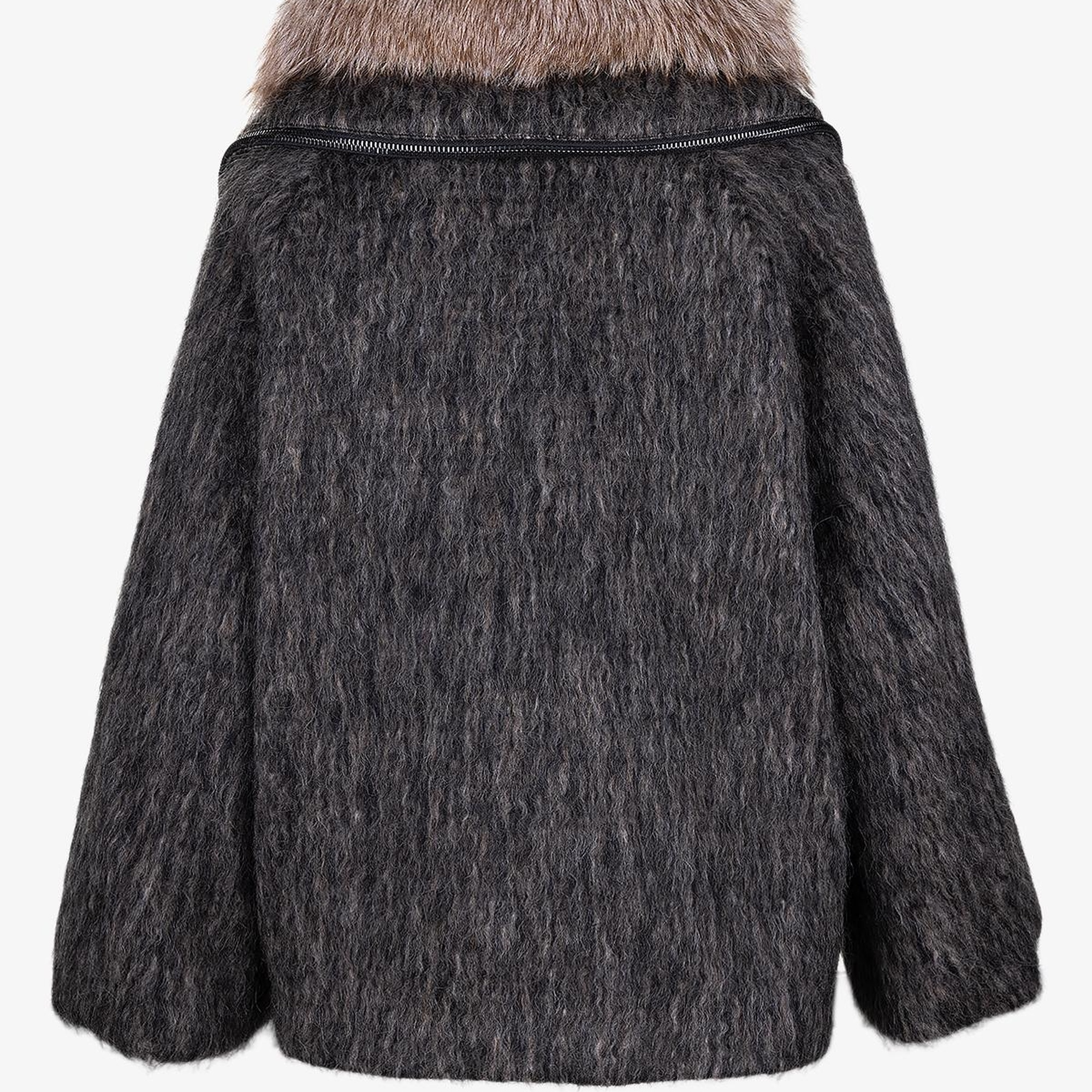 Valmenti Kadın Tekstil Kahverengi Kaban Mont