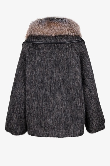  Valmenti Kadın Tekstil Kahverengi Kaban Mont