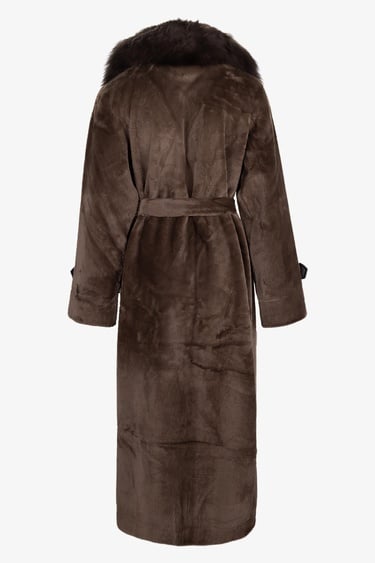  Valmenti Kadın Tekstil Konyak Kaban Mont