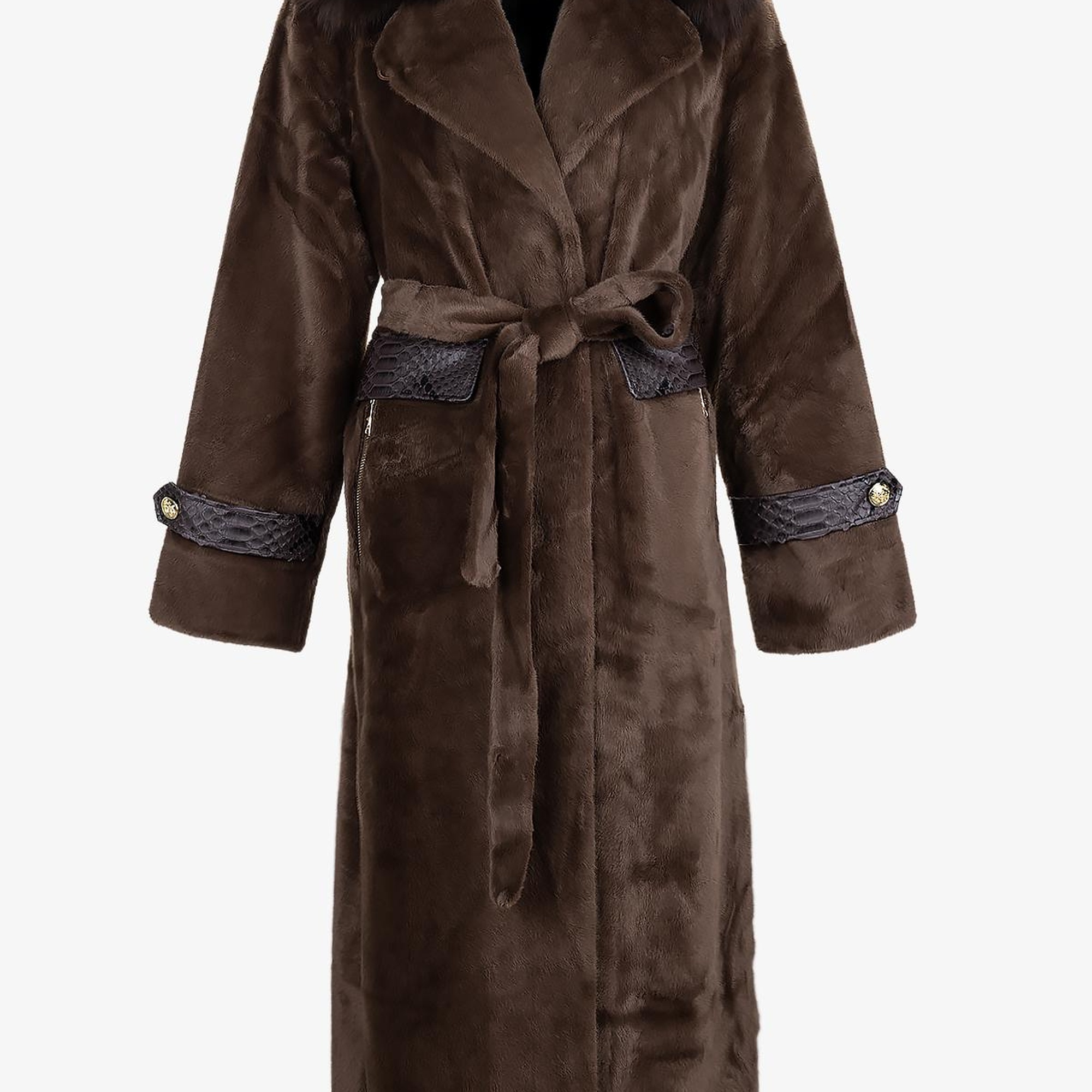 Valmenti Kadın Tekstil Konyak Kaban Mont