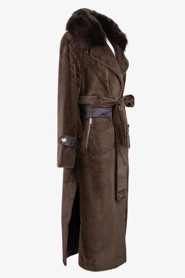  Valmenti Kadın Tekstil Konyak Kaban Mont