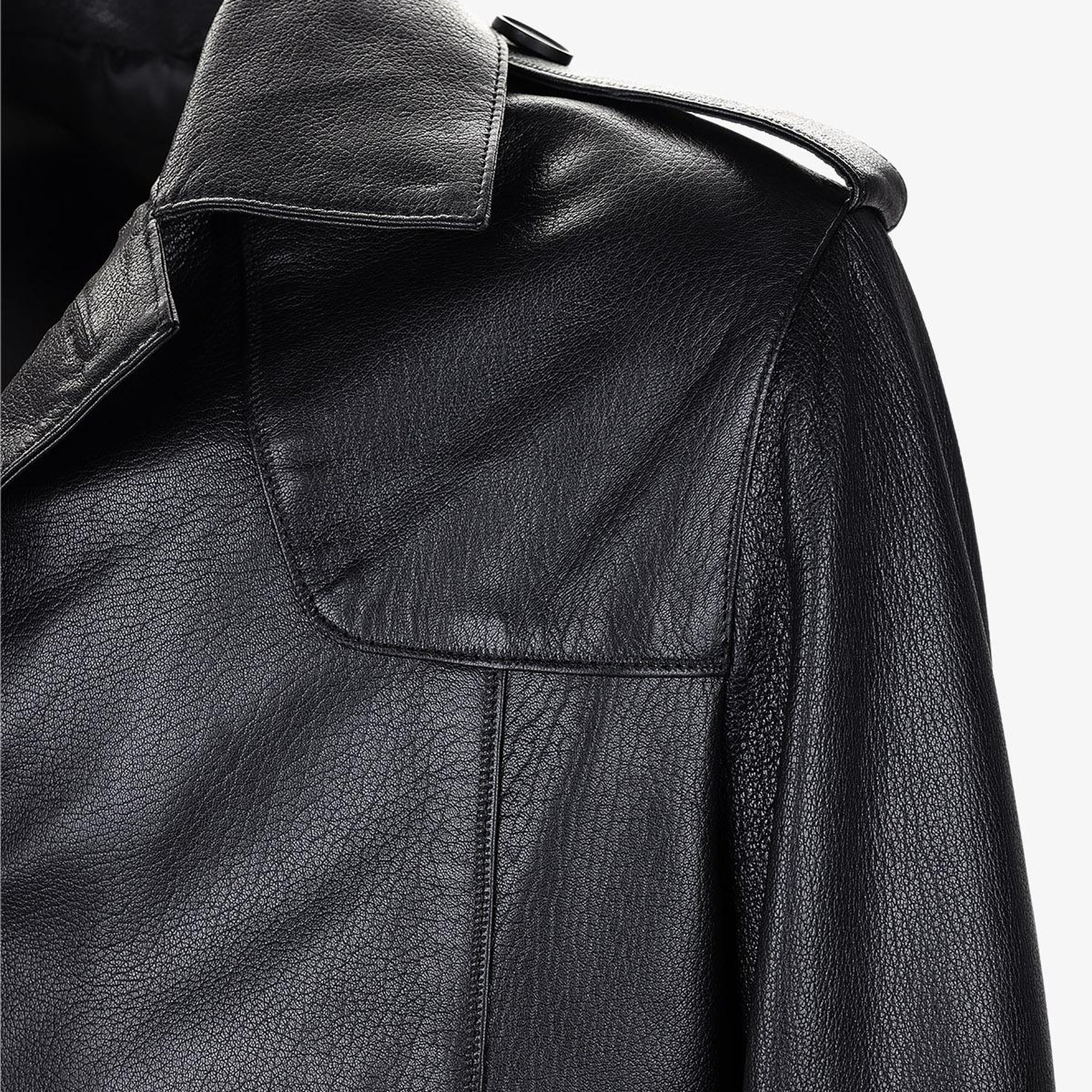 Valmenti Erkek Hakiki Deri Siyah Jumbo Mont