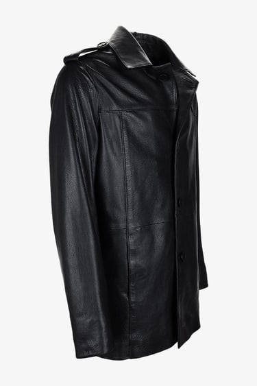  Valmenti Erkek Hakiki Deri Siyah Jumbo Mont