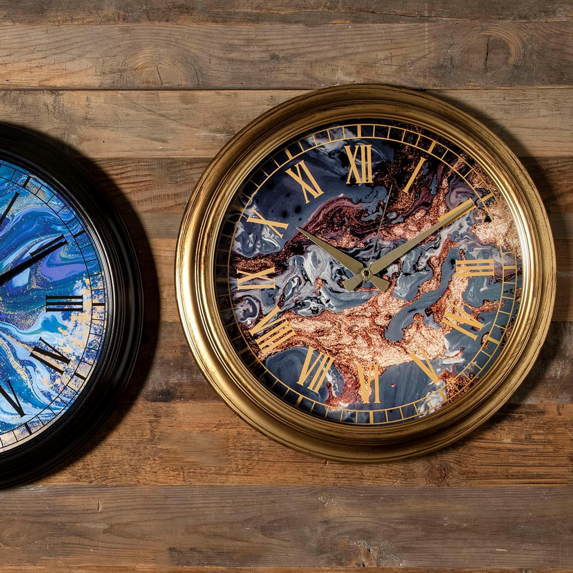 MARBLE DUVAR SAATİ 46 CM BRONZ