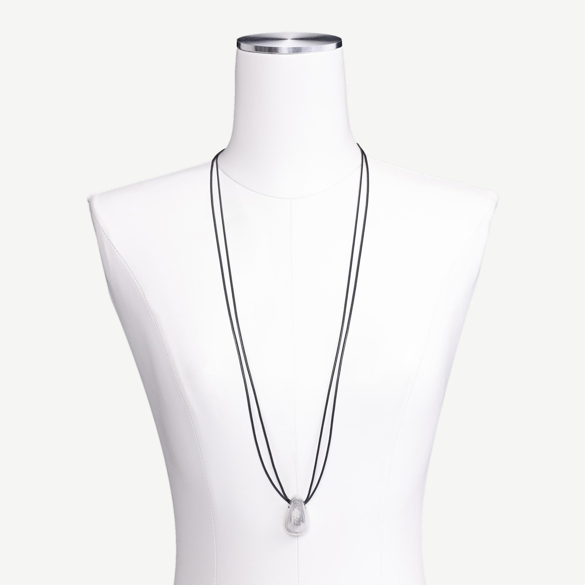 YARGICI Metal Uç Detaylı Uzun Kolye