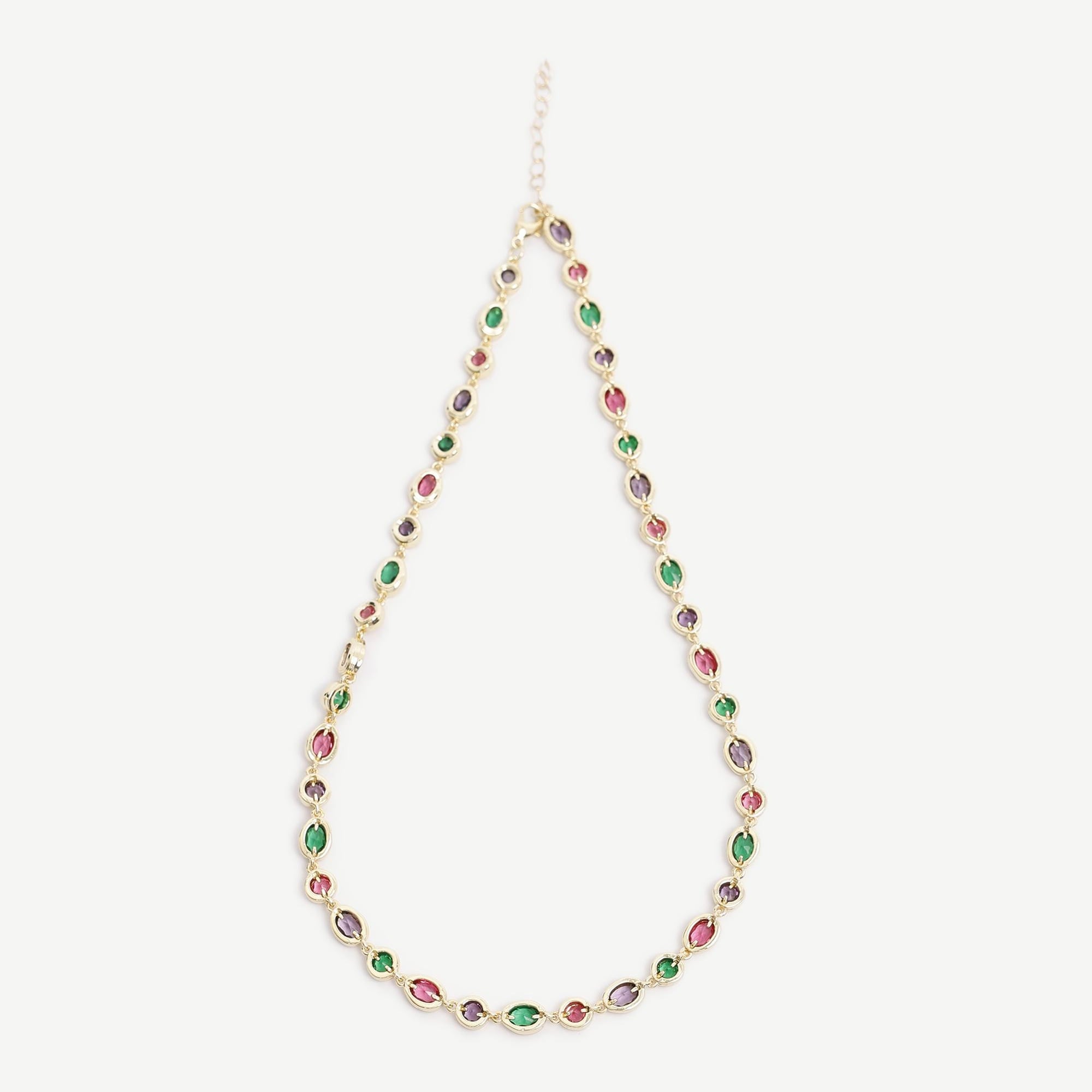 YARGICI Cam Taş Detaylı Kolye