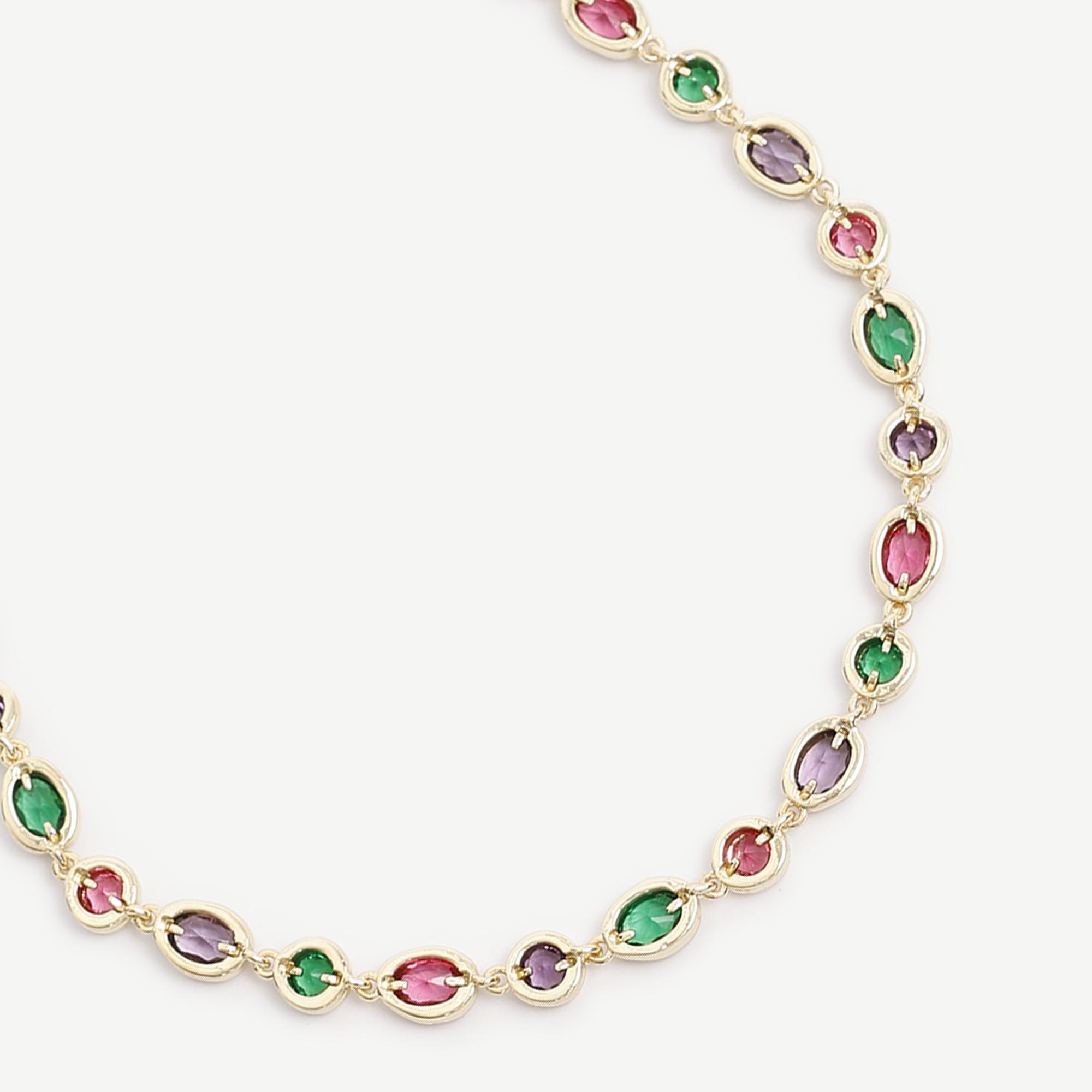 YARGICI Cam Taş Detaylı Kolye