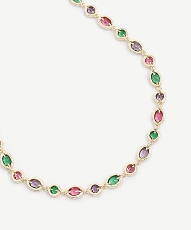  YARGICI Cam Taş Detaylı Kolye