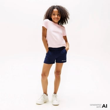  Nautica Kız Çocuk Lacivert Relaxed Fit Şort