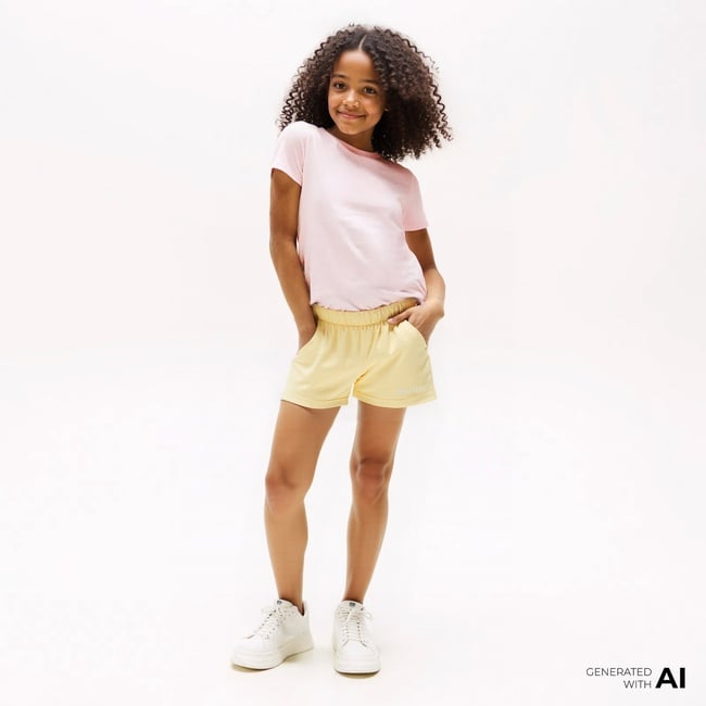  Nautica Kız Çocuk Sarı Relaxed Fit Şort