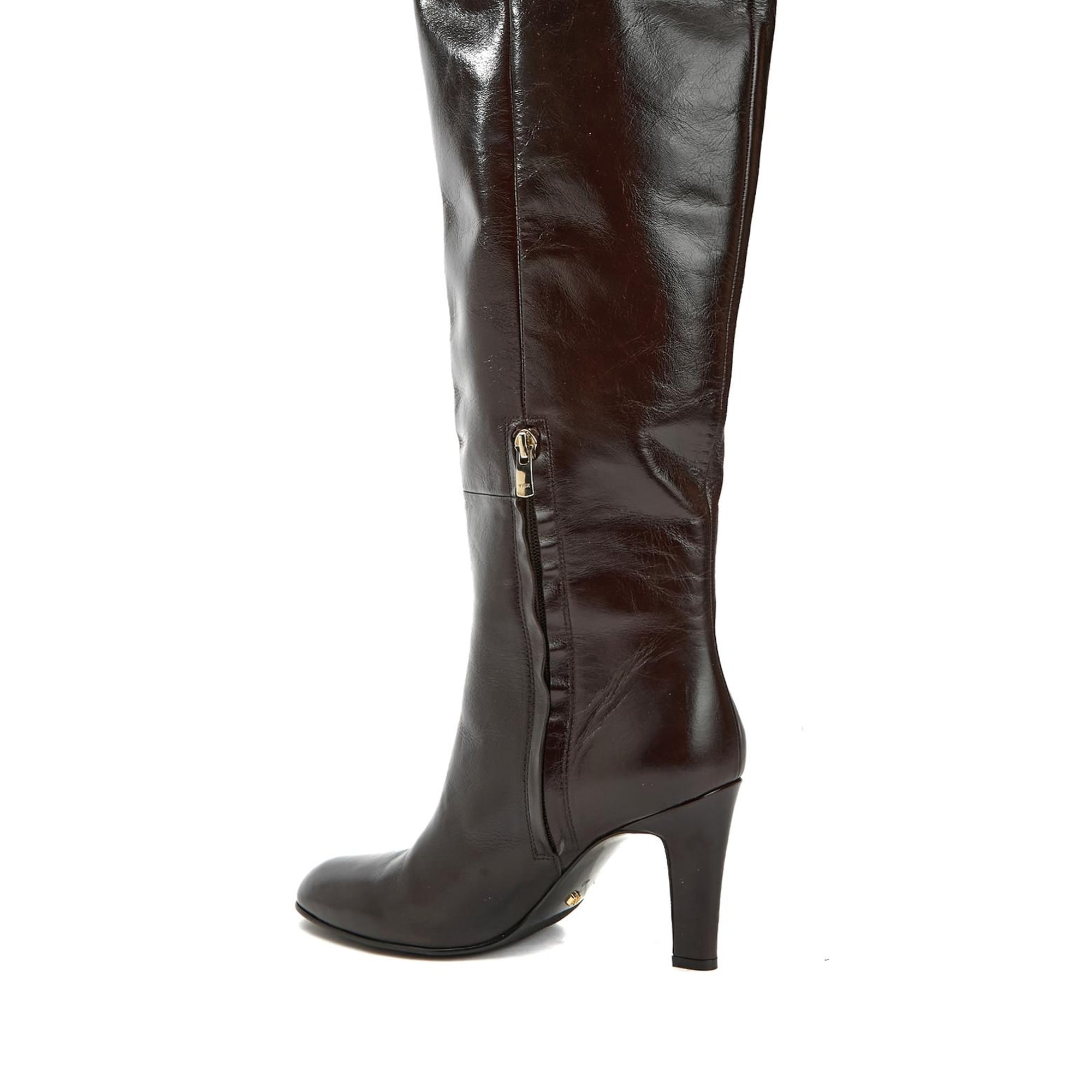 Network Kadın Kahverengi Deri Çizme