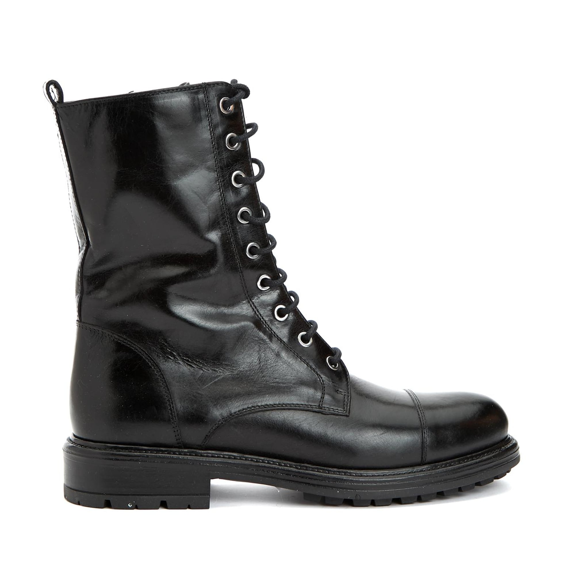 Network Kadın Siyah Deri Bot