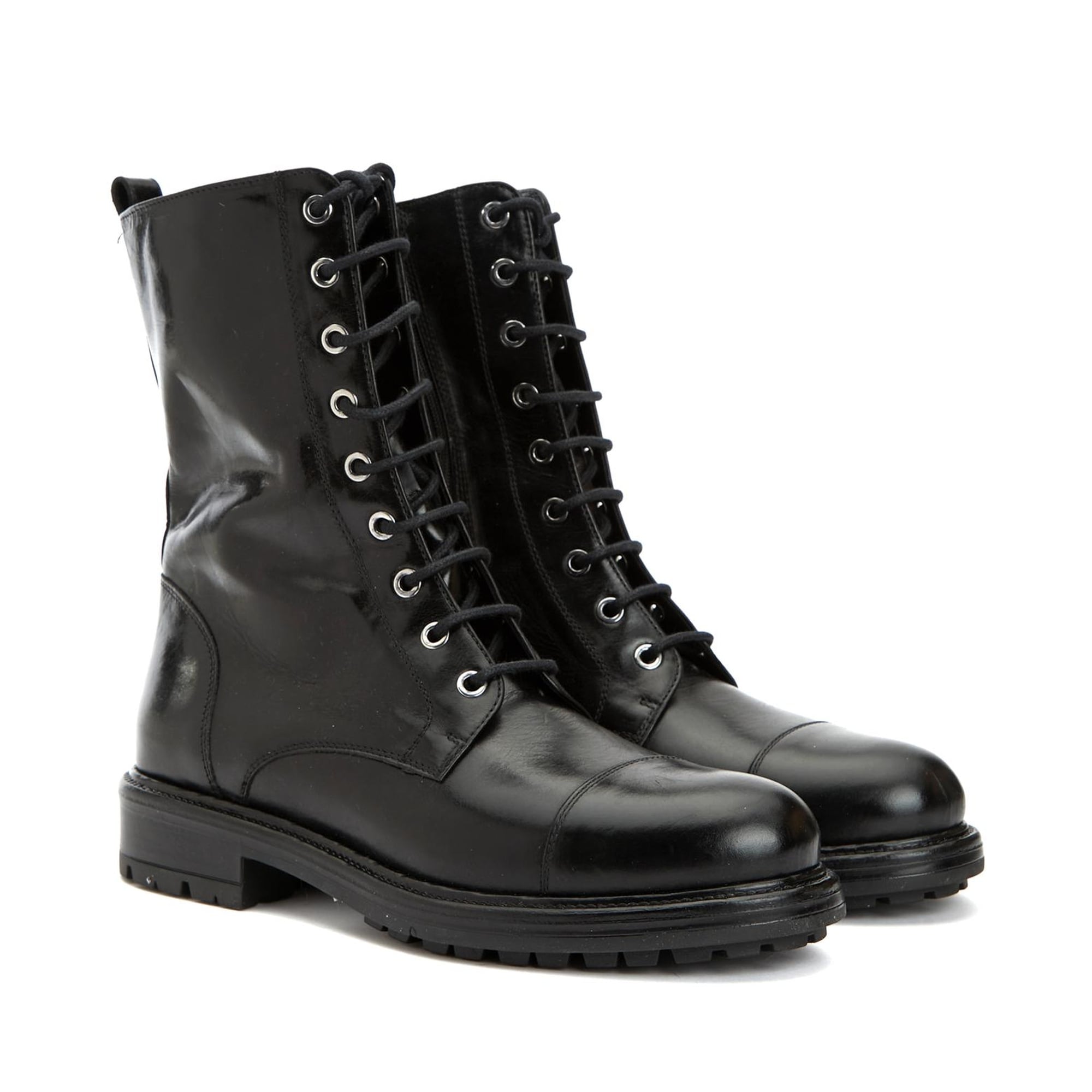 Network Kadın Siyah Deri Bot