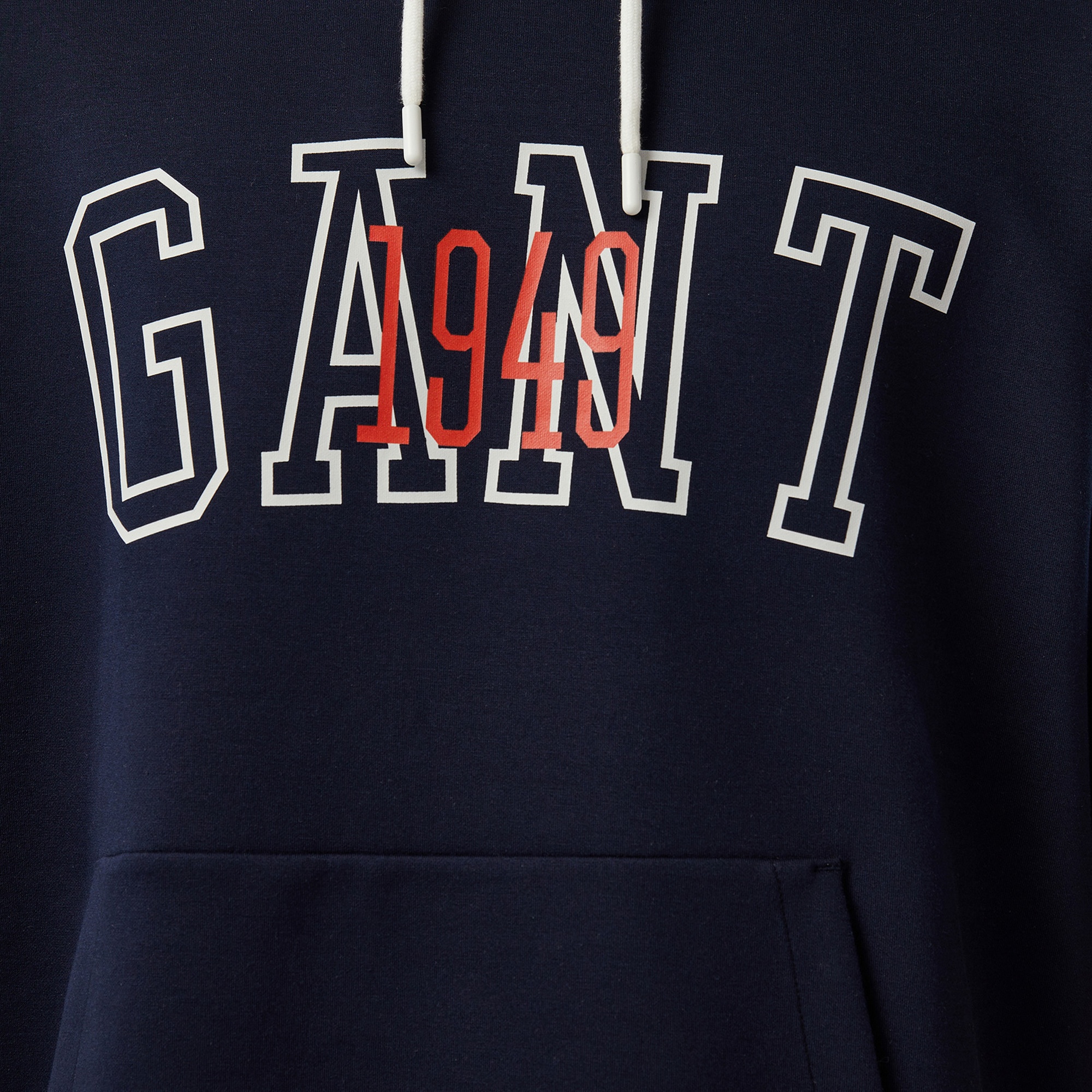 GANT Erkek Lacivert Kapüşonlu T-Shirt