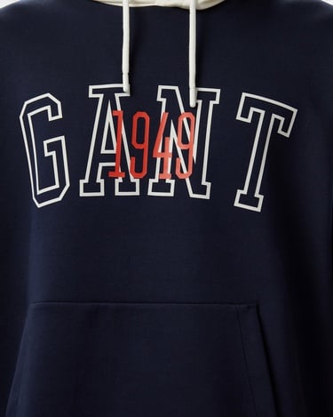  GANT Erkek Lacivert Kapüşonlu T-Shirt