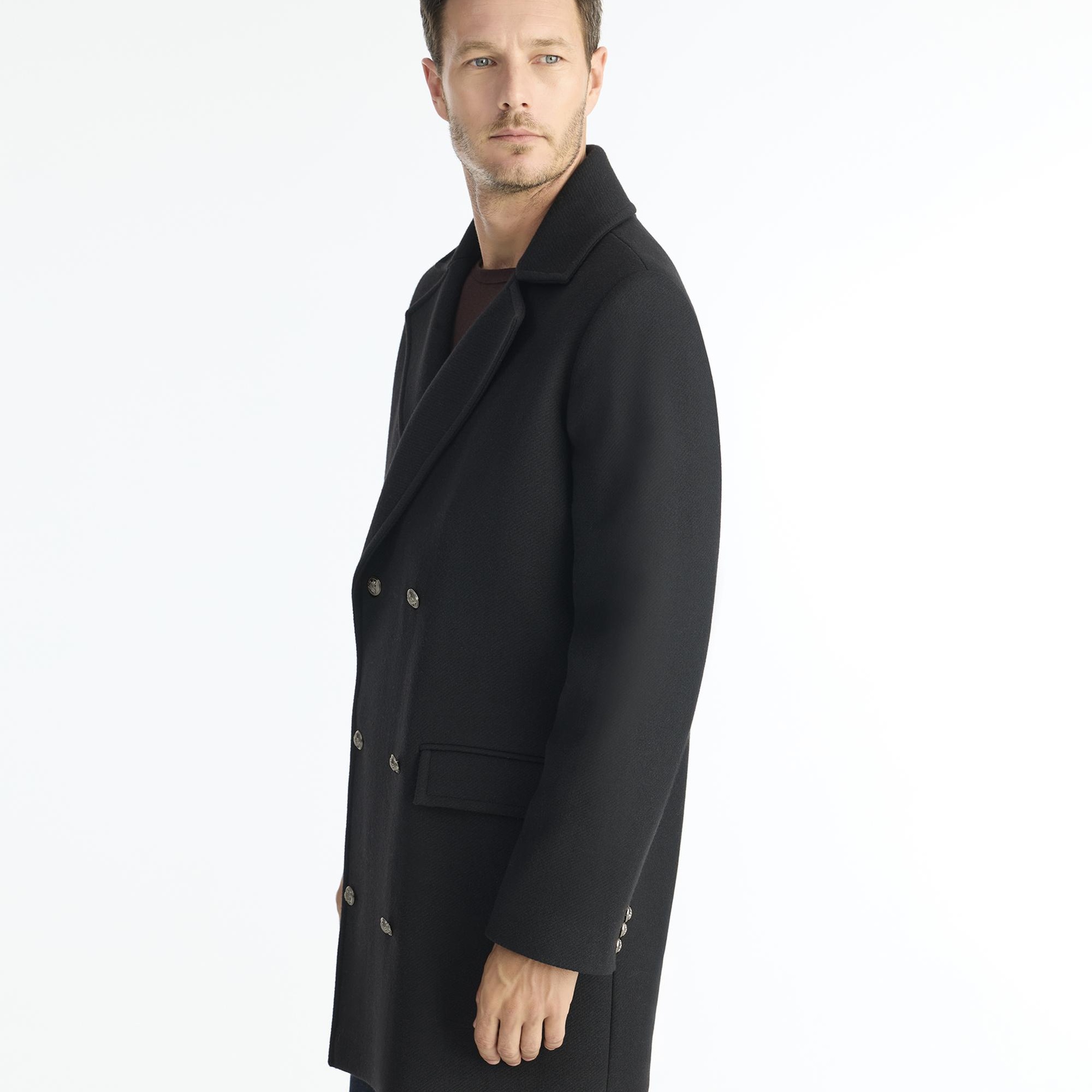 YARGICI Regular Kırlangıç Yaka Uzun Kol Palto