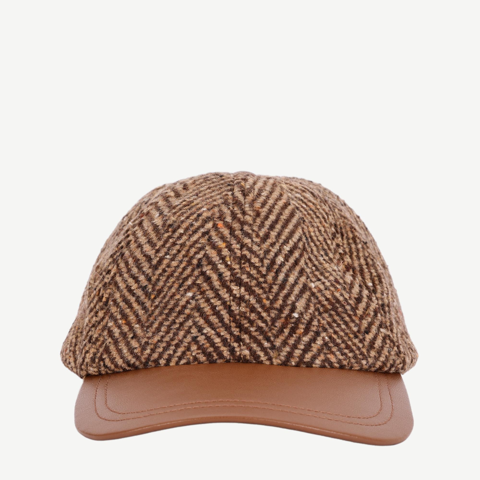 YARGICI Balıksırtı Desenli Yün Şapka