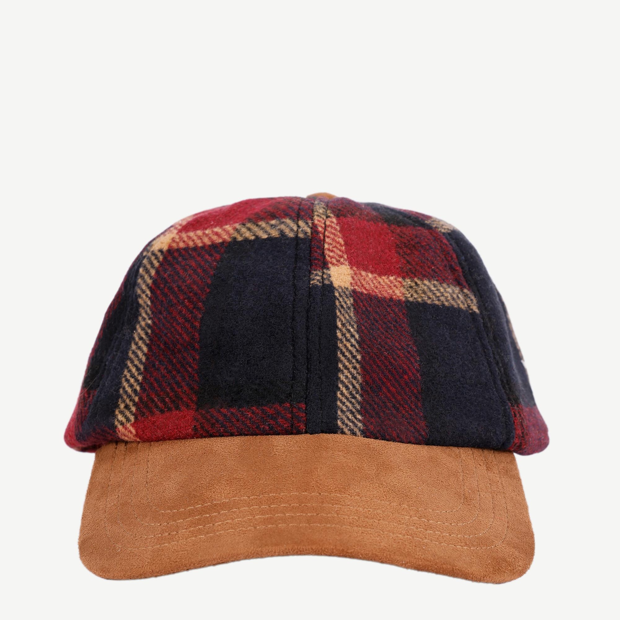 YARGICI Ekose Süet Detaylı Şapka