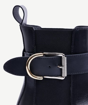  YARGICI Lastikli Ve Tokalı Deri Bot