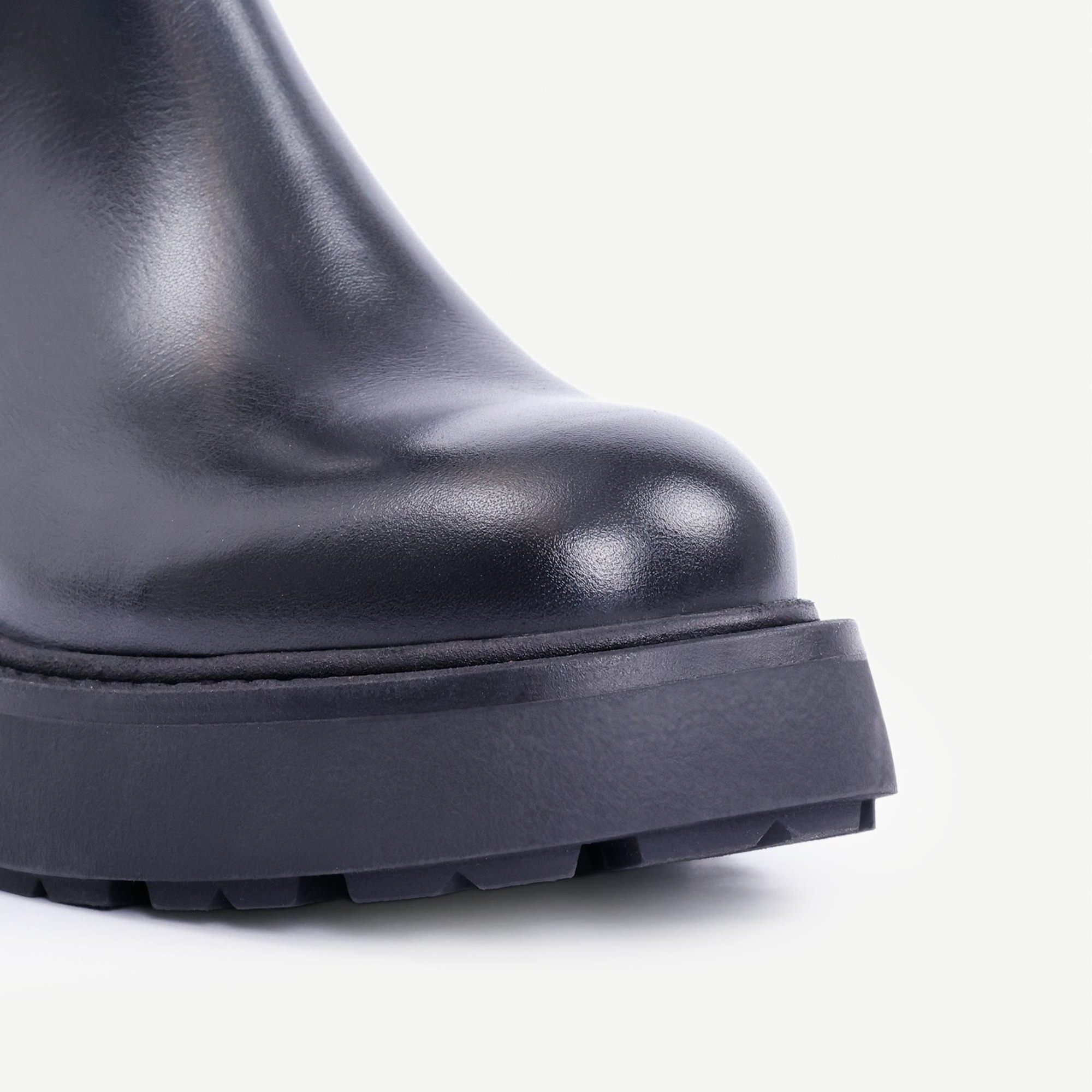 YARGICI Lastikli Ve Tokalı Deri Bot