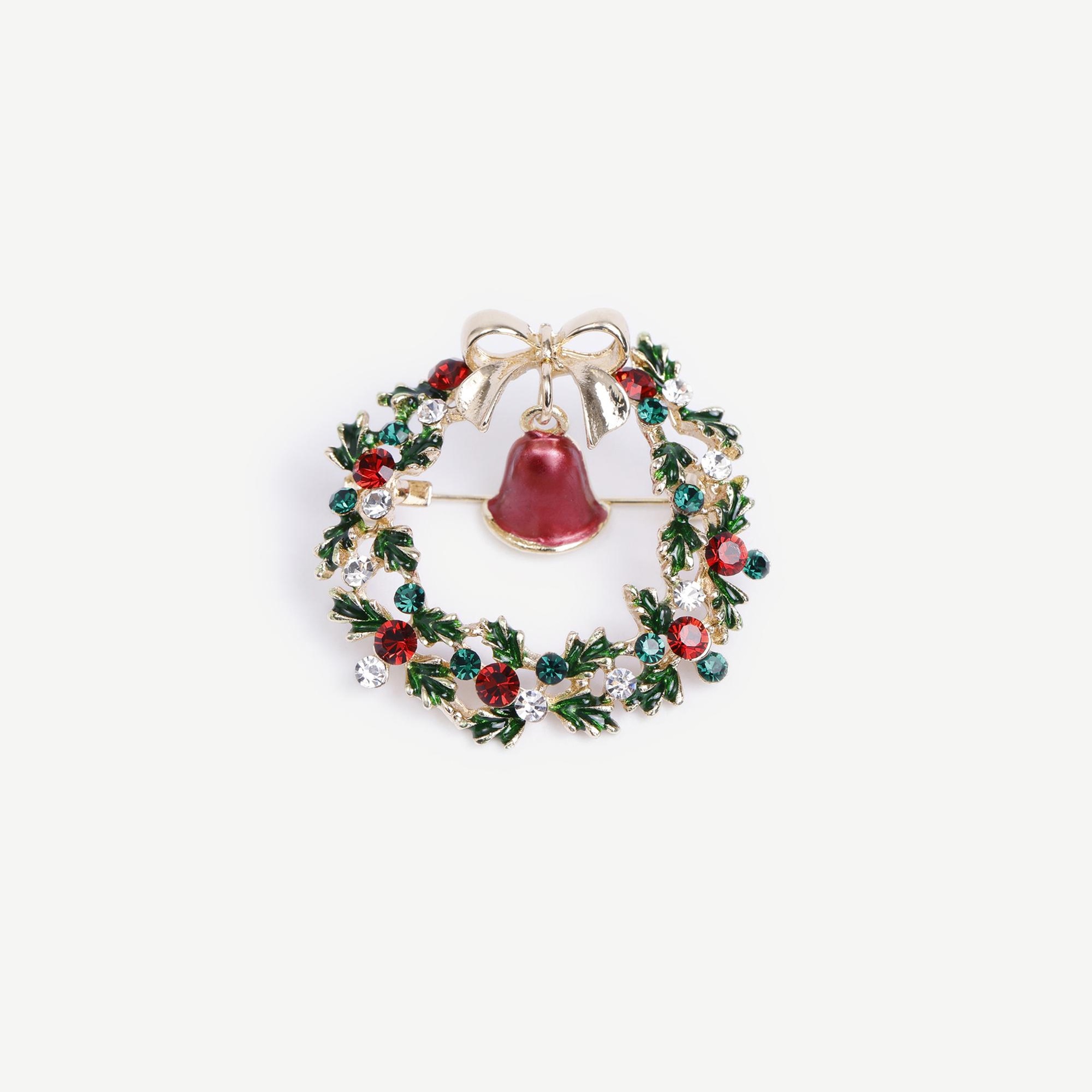 YARGICI Çelenk Figürlü Broş