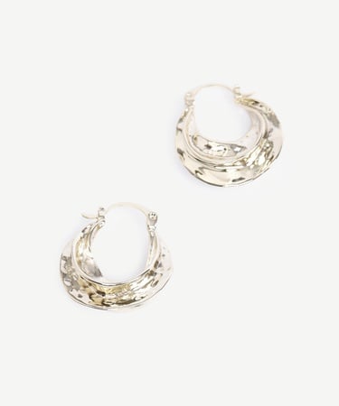  YARGICI Asimetrik Formlu Gold Küpe