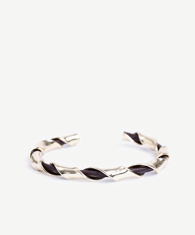  YARGICI Deri Detaylı Cuff Bileklik