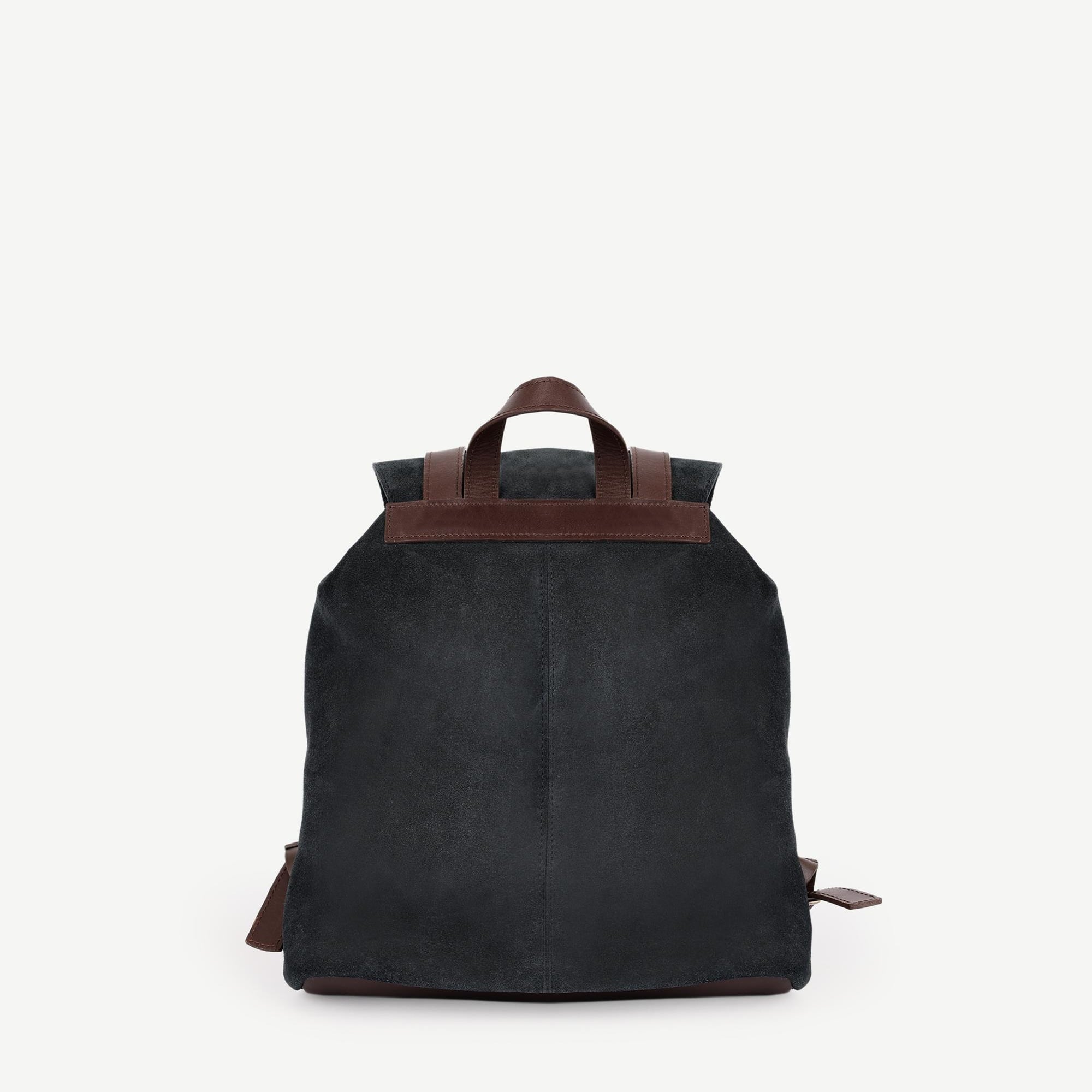 YARGICI Kapak Detaylı Süet Deri Sırt Çantası