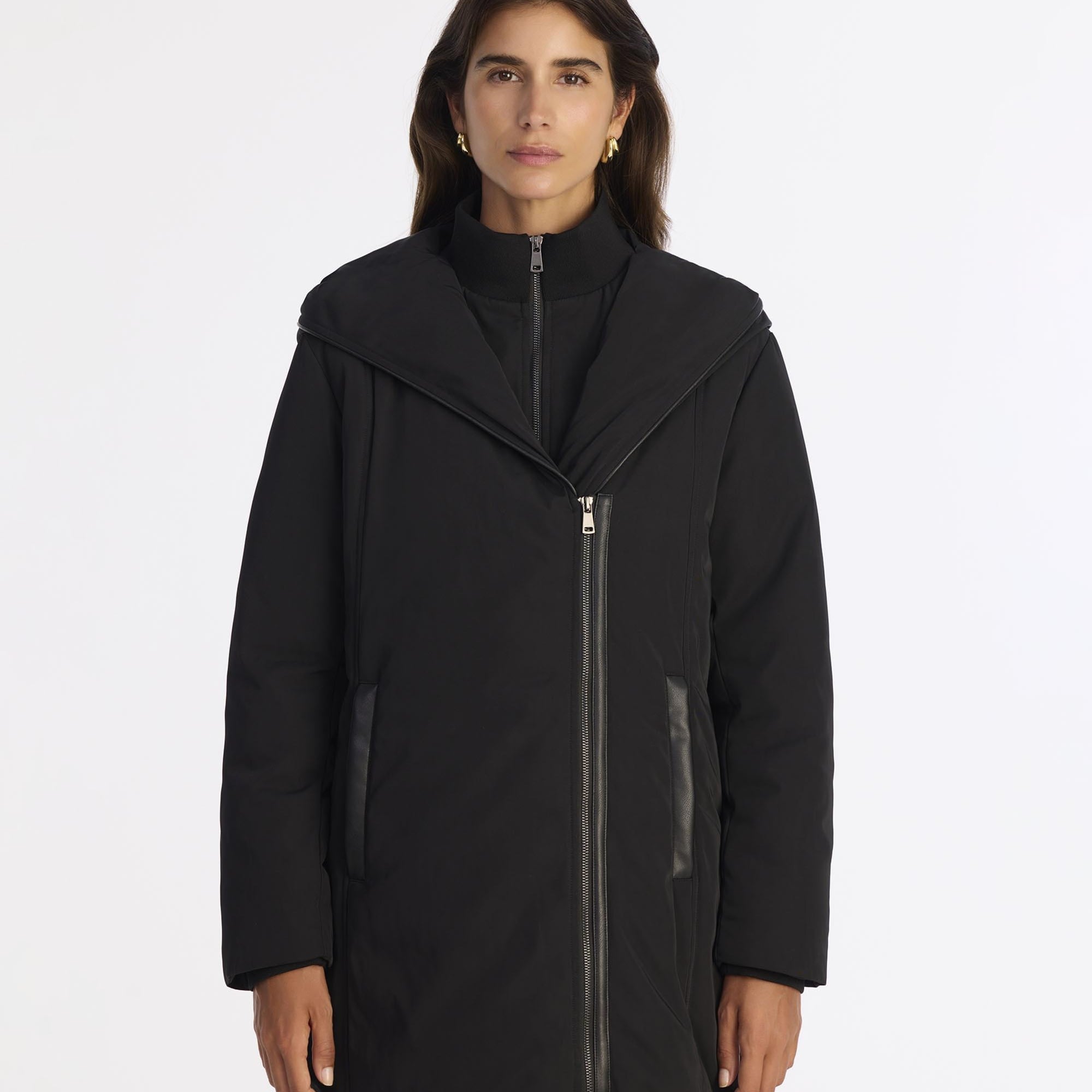 YARGICI Regular Kapüşonlu Yaka Uzun Kol Pardösü