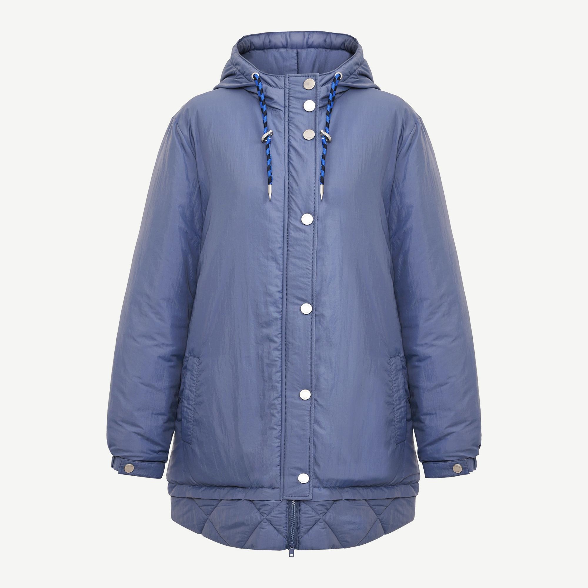 YARGICI Geniş Kapüşonlu Yaka Uzun Kol Pardösü