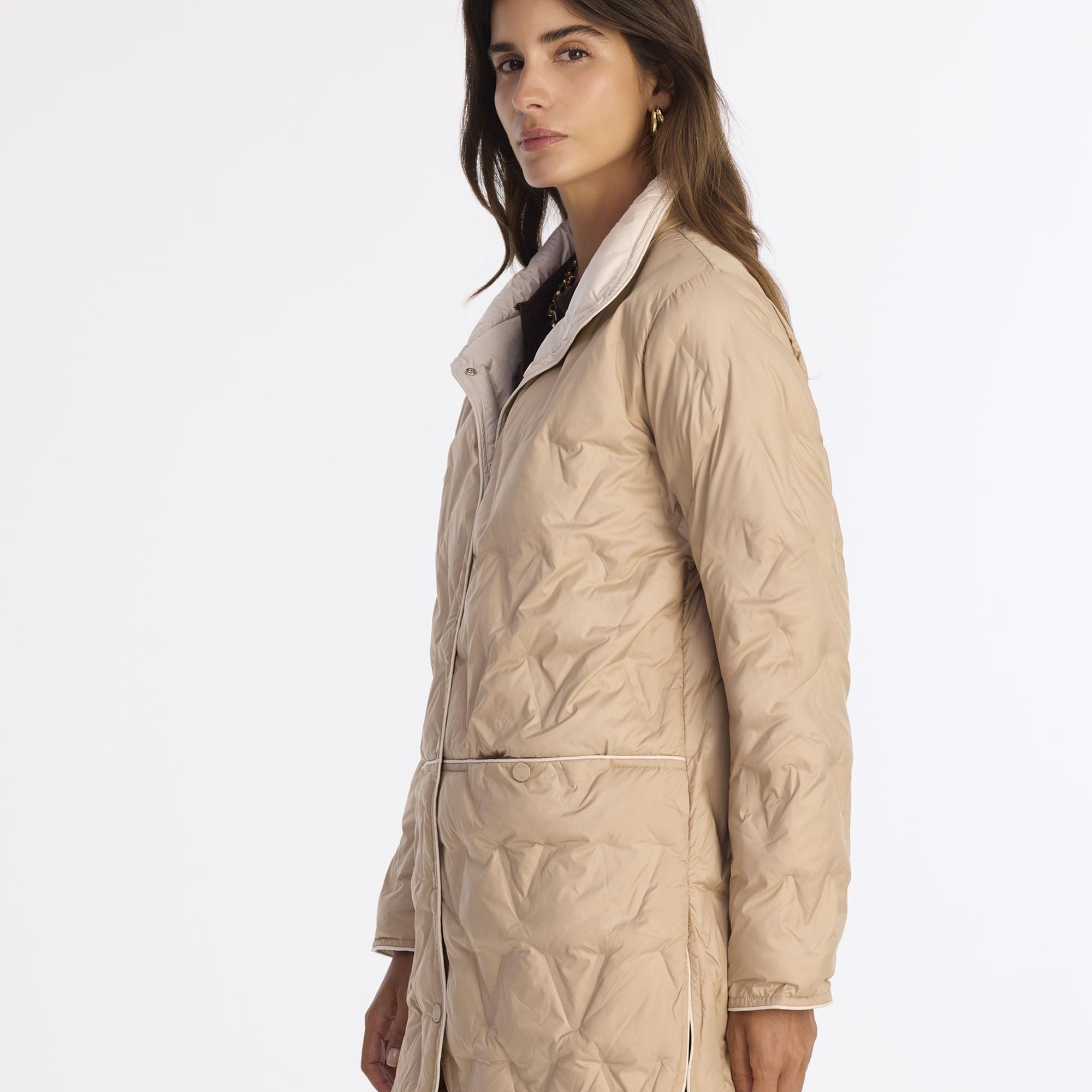 YARGICI Regular Dik Yaka Uzun Kol Pardösü