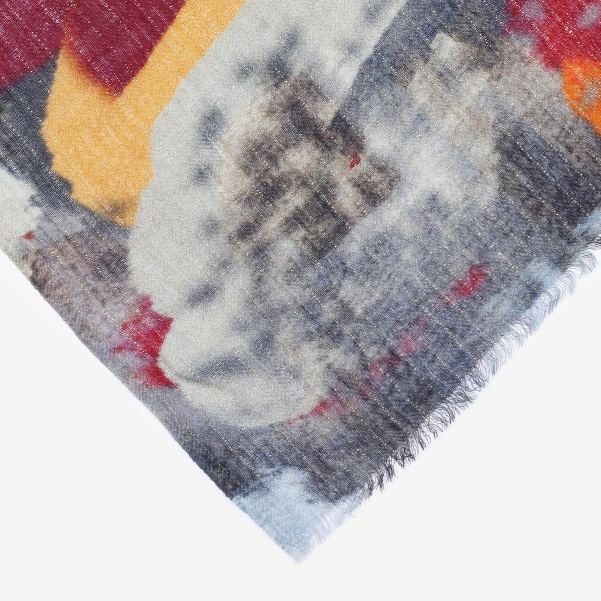 YARGICI Çok Renkli Yün Şal