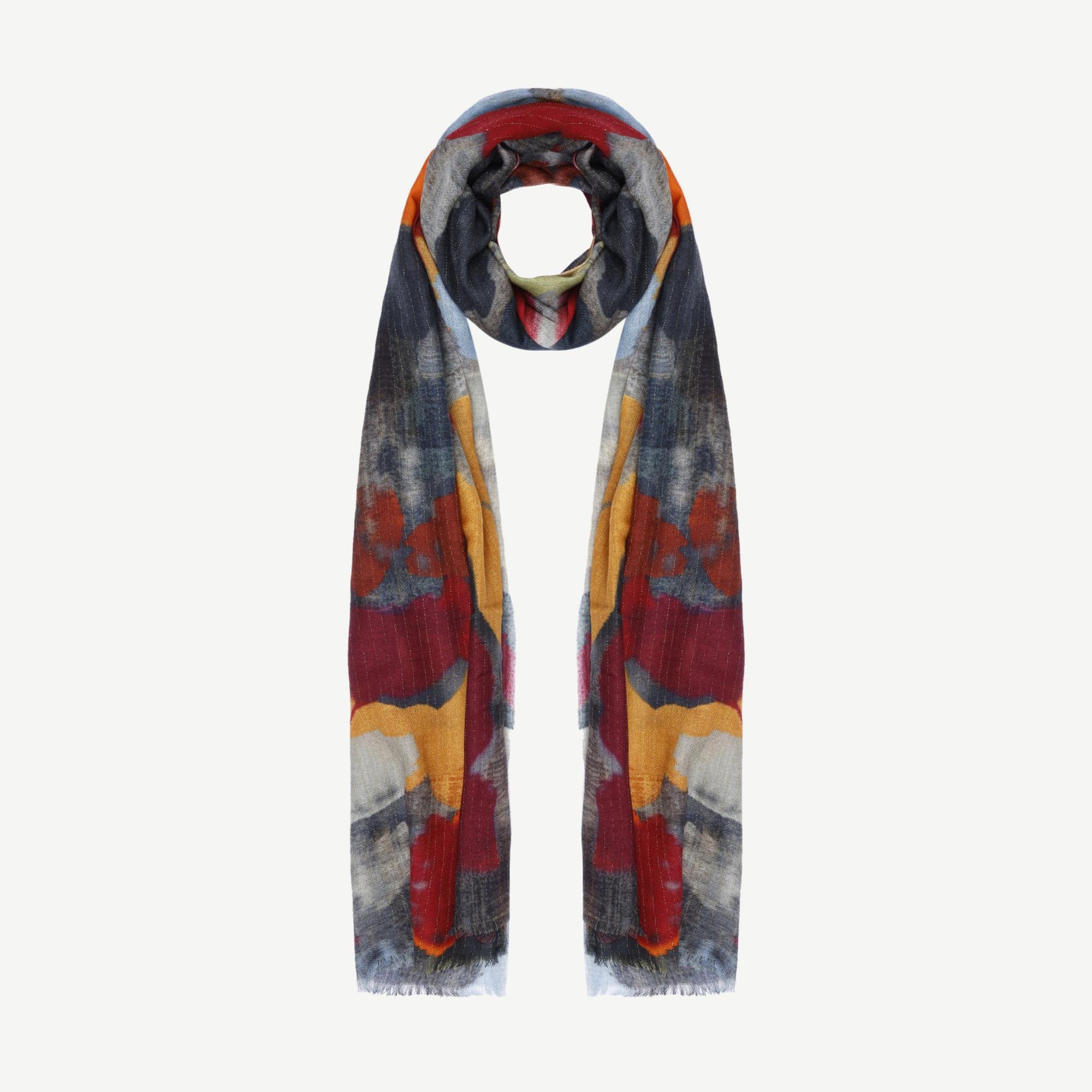 YARGICI Çok Renkli Yün Şal