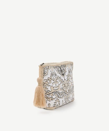  YARGICI Etnik Desenli Jute Portföy