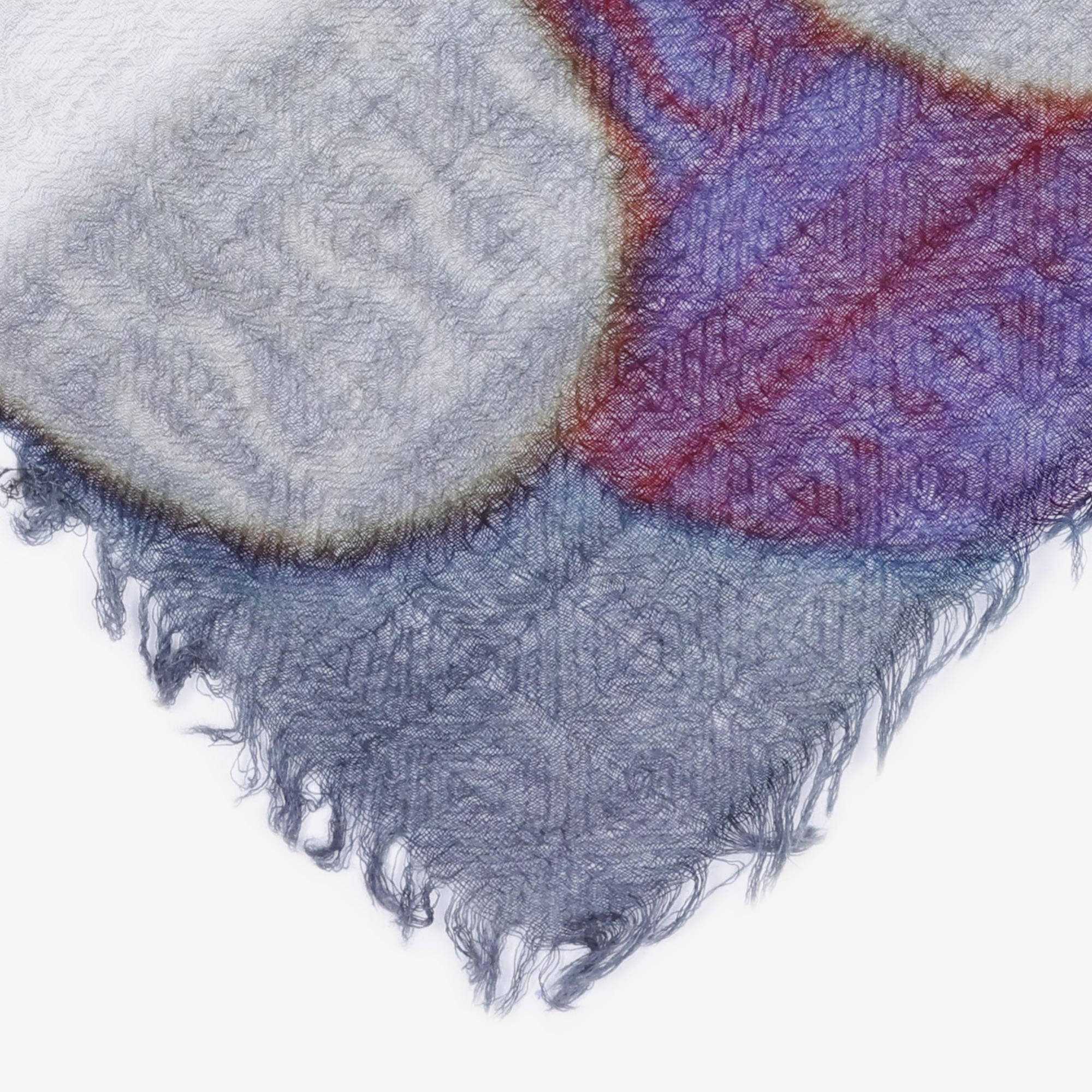 YARGICI Desenli Yün Şal