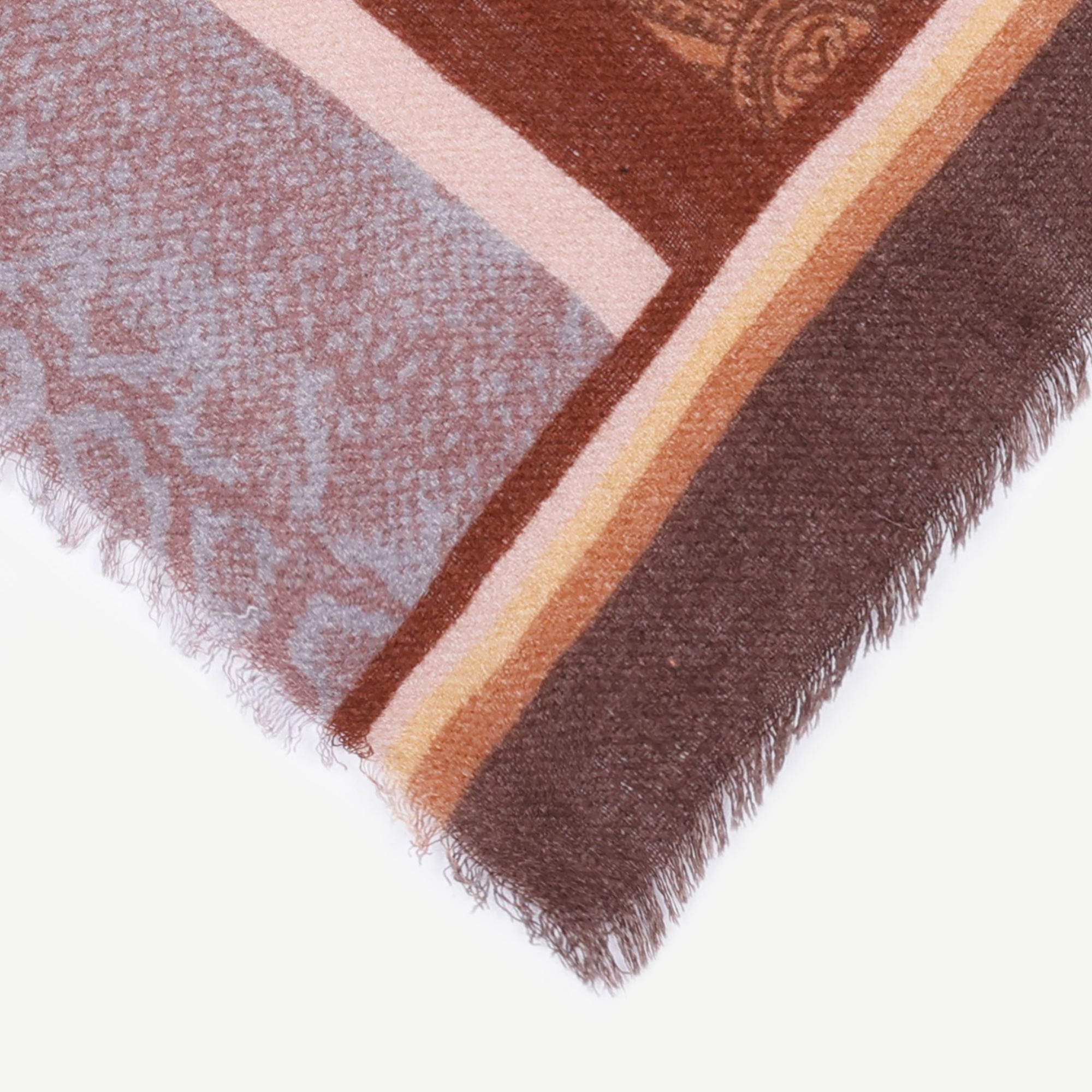 YARGICI Etnik Desenli Yün Şal