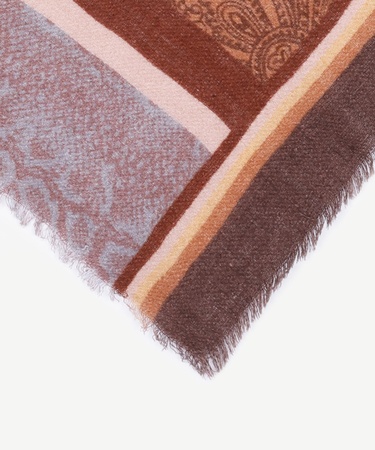  YARGICI Etnik Desenli Yün Şal