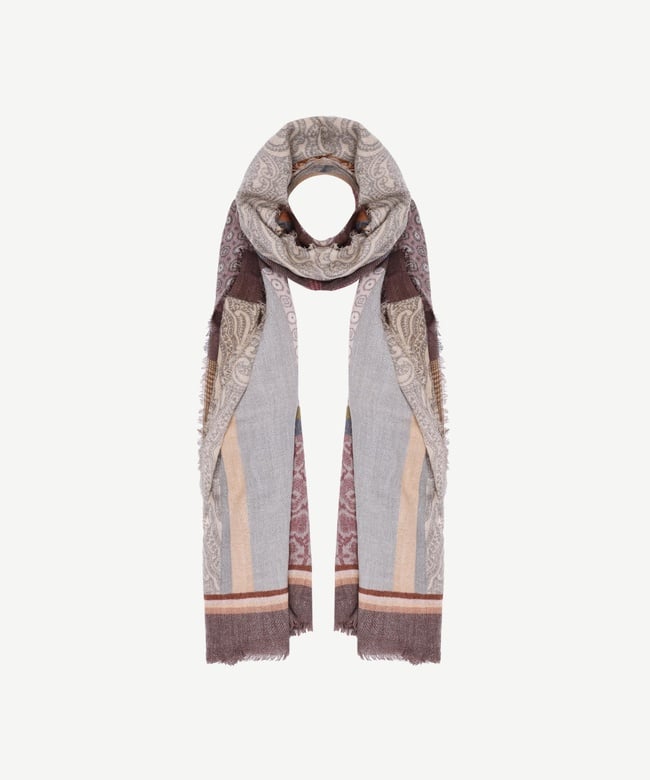  YARGICI Etnik Desenli Yün Şal