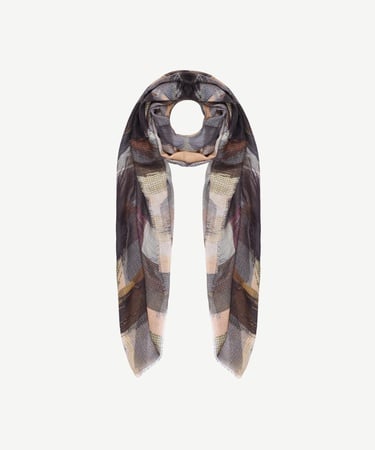  YARGICI Karışık Desenli Yün Şal