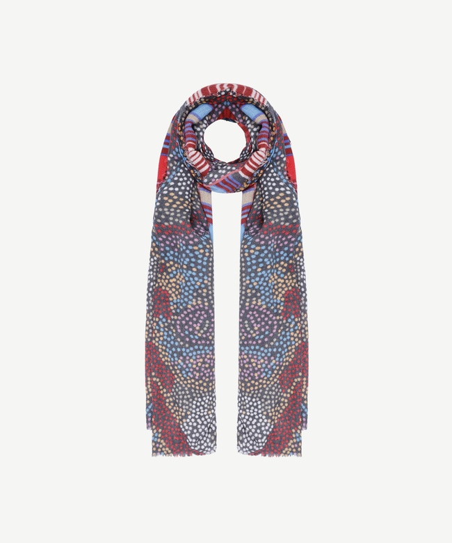  YARGICI Etnik Desenli Yün Şal