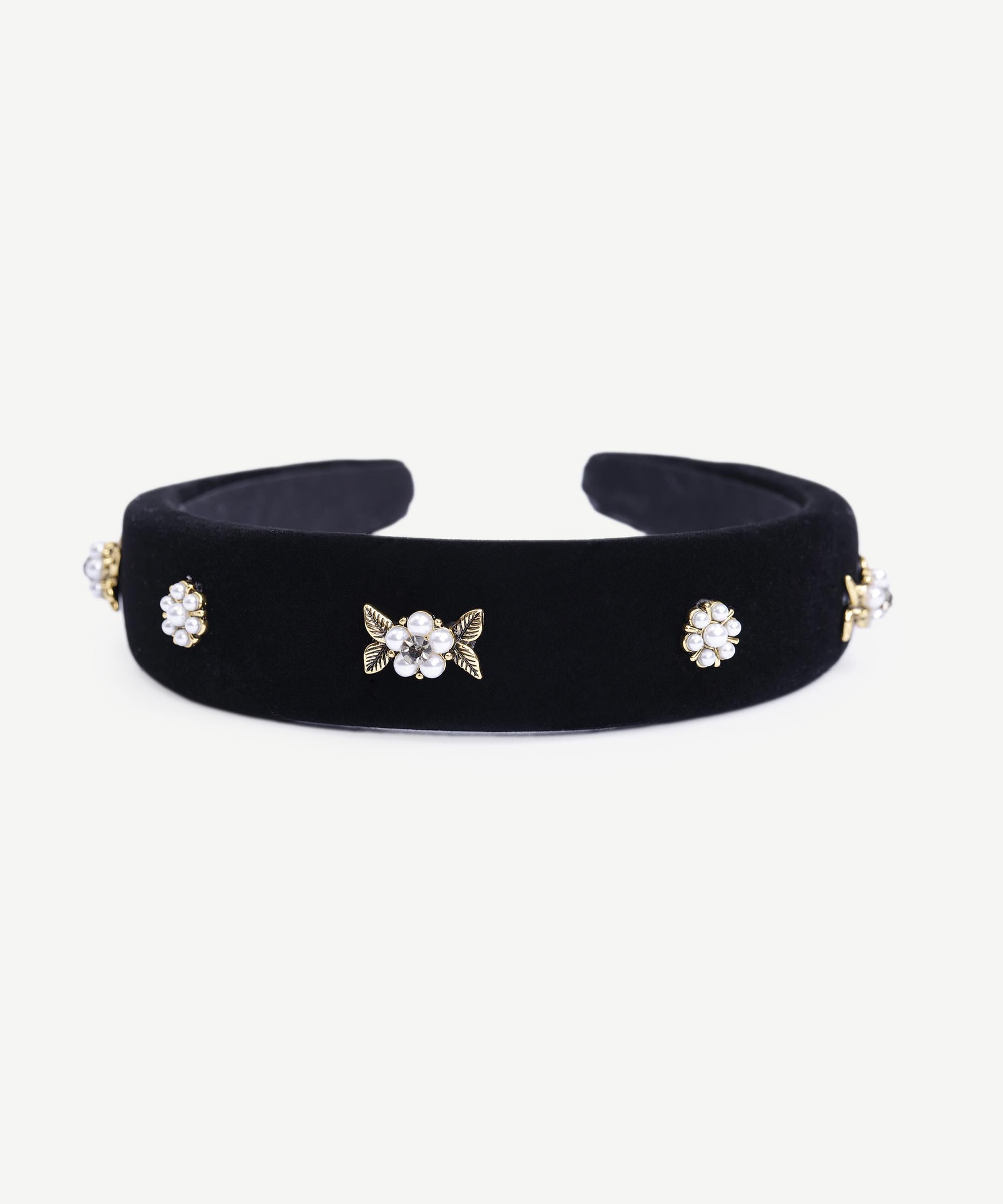  YARGICI Cam Taş Detaylı Kadife Taç