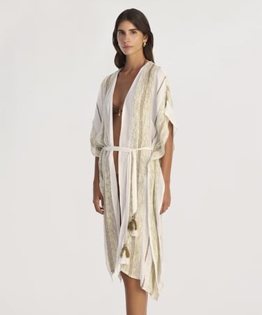  YARGICI Uzun Bağlama Detaylı Elbise