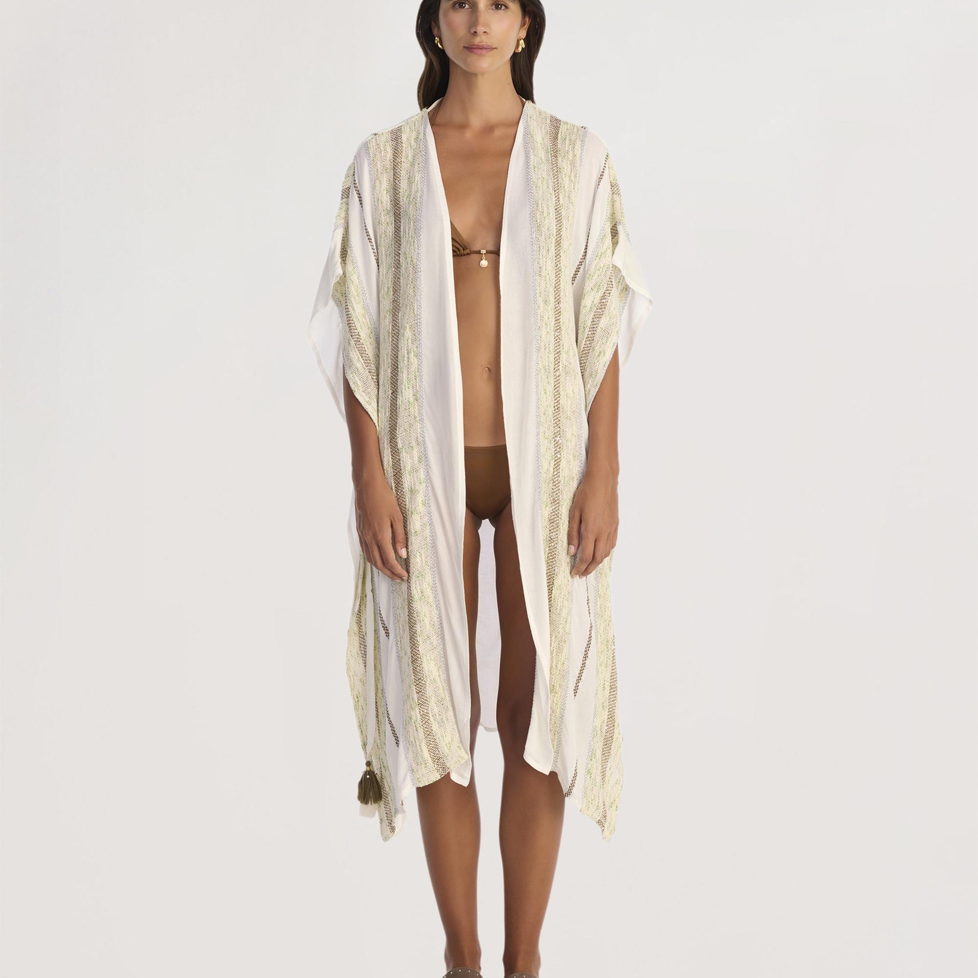 YARGICI Uzun Bağlama Detaylı Elbise