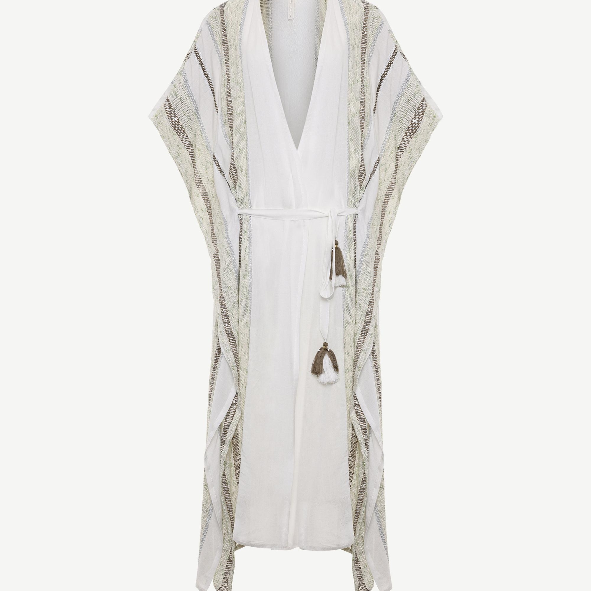 YARGICI Uzun Bağlama Detaylı Elbise