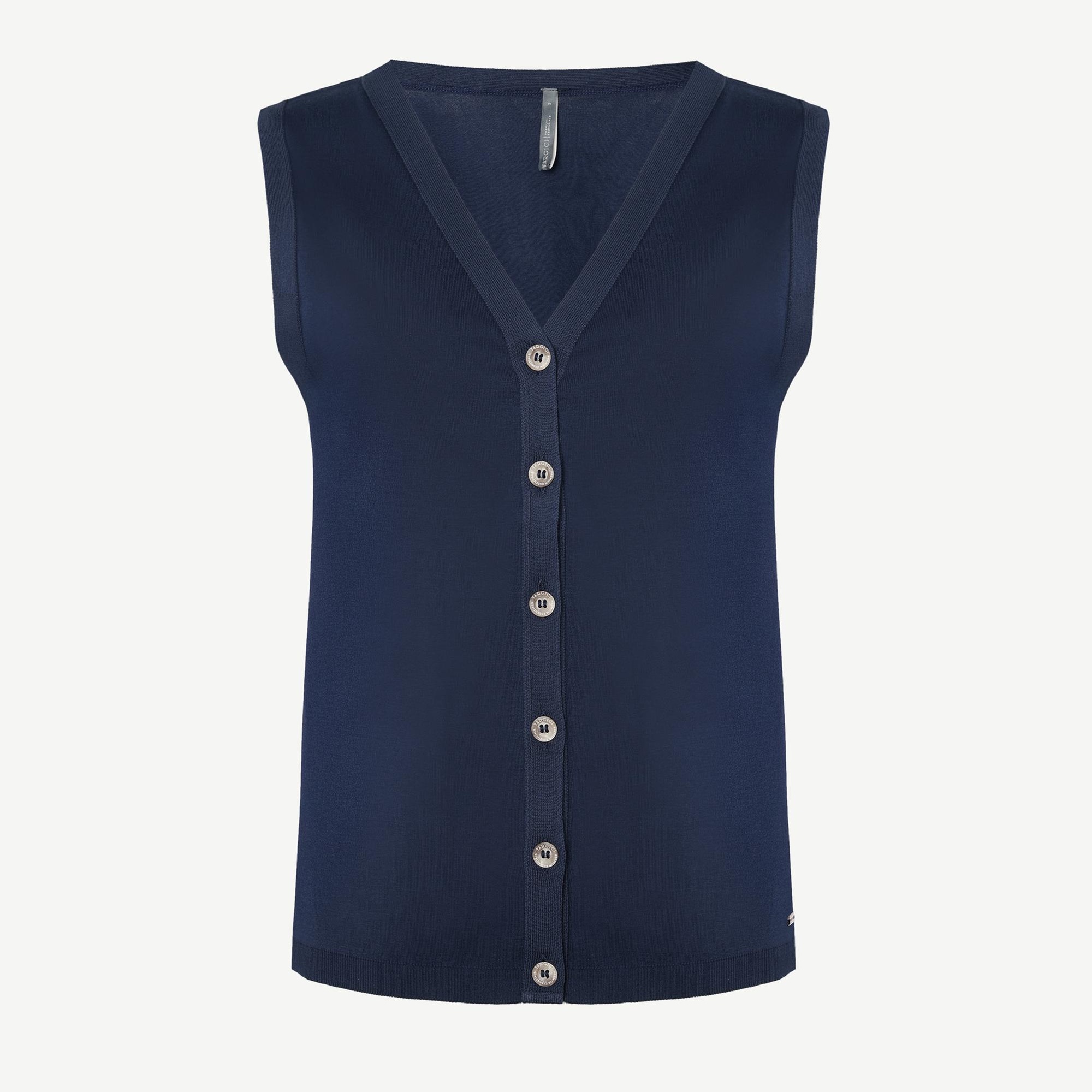 YARGICI V Yaka Önden Düğmeli Hırka