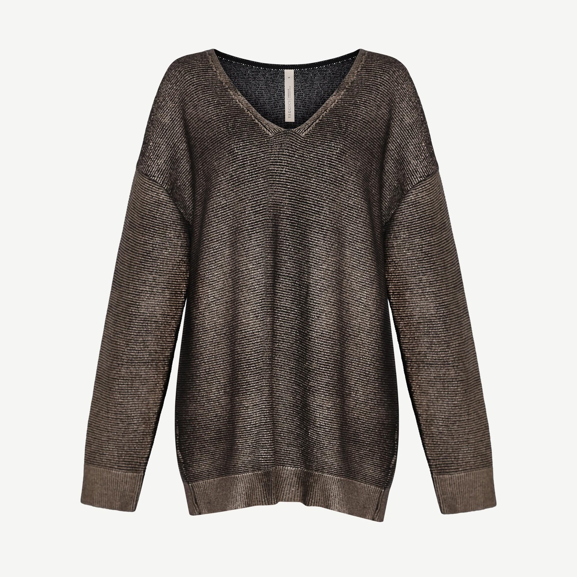 YARGICI Regular V Yaka Uzun Kol Kazak