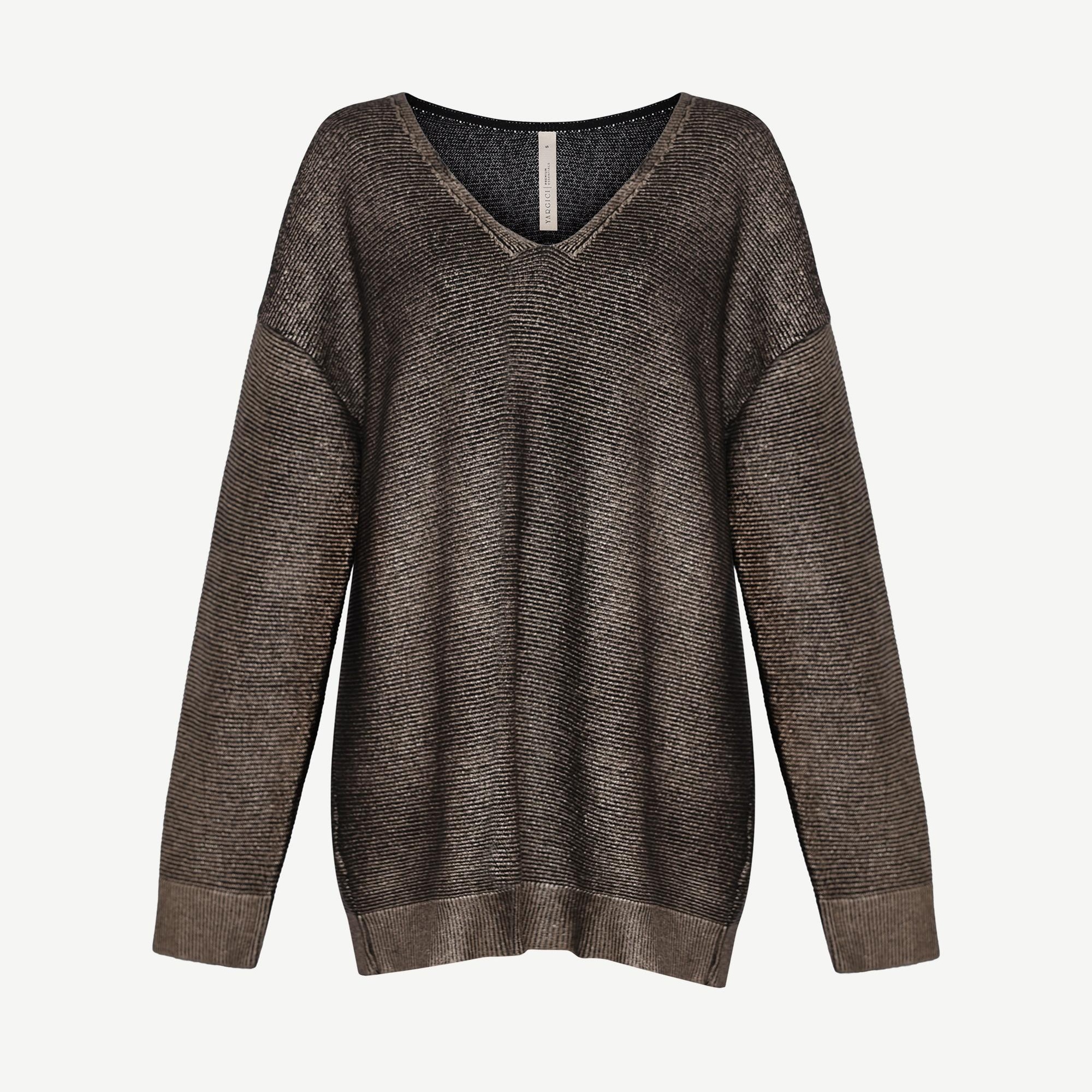 YARGICI Regular V Yaka Uzun Kol Kazak