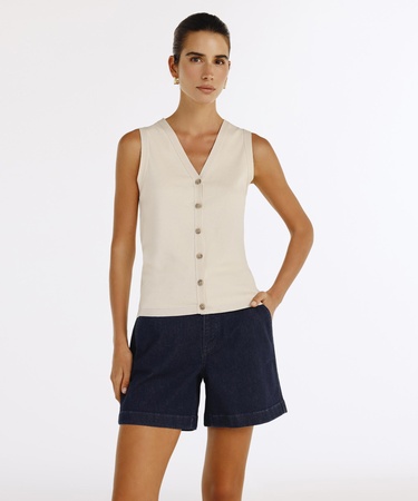  YARGICI V Yaka Önden Düğmeli Hırka